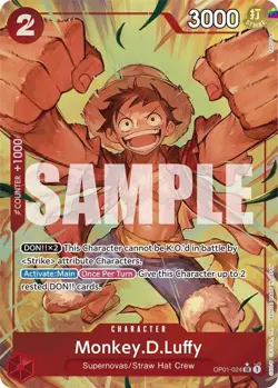 Monkey.D.Luffy (OP01-024) (Alternate Art) [PRB-01 - OP01-024] - NM [Foil] TCG... - Image 1