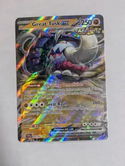 Great Tusk ex 053/091 Sv: Paldean Fates Holo - Pokemon TCG - NM - Image 1