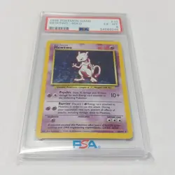MEWTWO PSA 6 1999 POKEMON GAME #10/102 RARE HOLO 832 - Image 1