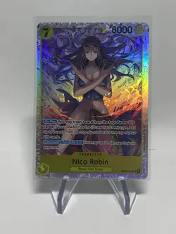 Nico Robin EB03-055 Alt Art SR One Piece Card Game Heroines Edition Foil NM - Image 1