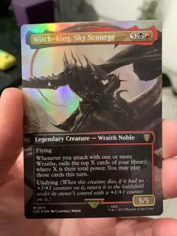MTG - Lord of the Rings Witch King, Sky Scourge (Foil) - Borderless - NM/M - Image 1