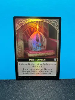 FOIL Der Monarch - Soldat Spielstein / The Monarch Soldier Token - MTG Magic - Image 1