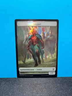 FOIL Der Monarch - Soldat Spielstein / The Monarch Soldier Token - MTG Magic - Image 2