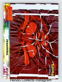 Mewtwo Strikes Back Awakenings 2 Pokemon Card TCG Topps Vintage Blue Logo - Image 1