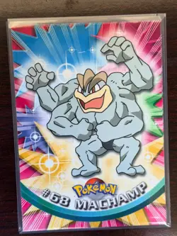 Machamp #68 1999 Topps Series 1 Pokemon Green Logo TV Animation Edition - Image 1