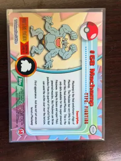 Machamp #68 1999 Topps Series 1 Pokemon Green Logo TV Animation Edition - Image 2