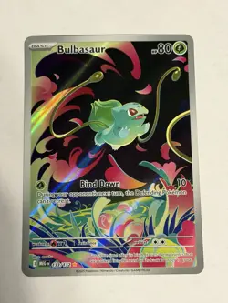 Pokemon Bulbasaur 133/132 Me01: Mega Evolution Illustration Rare Full Art Holo - Image 1