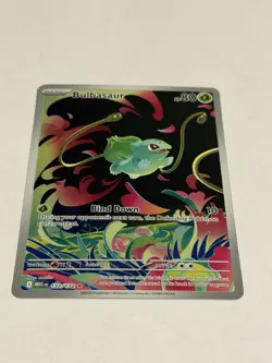 Pokemon Bulbasaur 133/132 Me01: Mega Evolution Illustration Rare Full Art Holo - Image 2