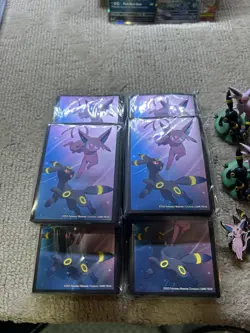 Lot Of 18 Pokemon Prismatic Evolutions Figure Collection Sleeves Pin & Figurine - Image 1
