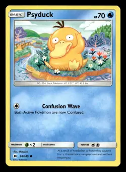 Psyduck 28/149 Sun & Moon Pokemon NM - Image 1