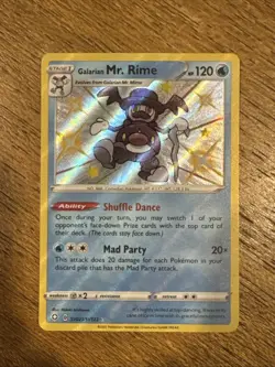 Pokemon Galarian Mr. Rime SV021/SV122 Shining Fates Shiny Vault Rare Holo - Image 1