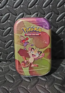 Pokemon TCG: Scarlet & Violet-151 Mini Tin (Meowth & Hitmonchan) New & Sealed - Image 1