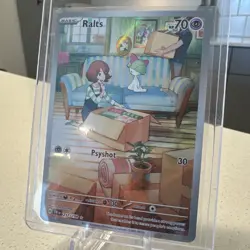 Pokemon TCG Ralts Illustration Rare Full Art Holo SV01 Scarlet & Violet 211/198 - Image 2