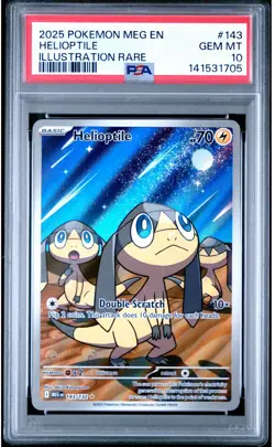 Pokemon HELIOPTILE Illustration Rare Mega Evolutions #143 ~ PSA 10 - Image 1