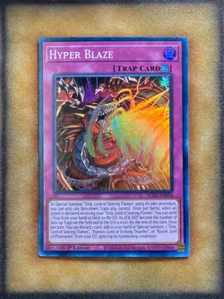 Yugioh Hyper Blaze SDSA-EN034 Super Rare 1st Ed NM - Image 1