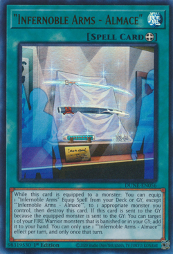"Infernoble Arms - Almace" (DUNE-EN056) - Ultra Rare First ed. Yu-Gi-Oh! - Image 1