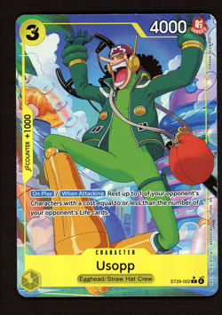 Usopp ST29-002 Borderless Promo - One Piece STARTER DECK Egghead English NM - Image 1