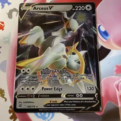 Pokemon Card Arceus V 122/172 Half Art METAL CARD Brilliant Stars Near Mint - Image 1