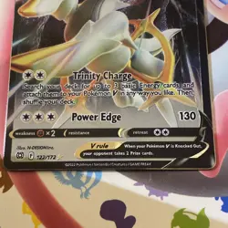 Pokemon Card Arceus V 122/172 Half Art METAL CARD Brilliant Stars Near Mint - Image 2