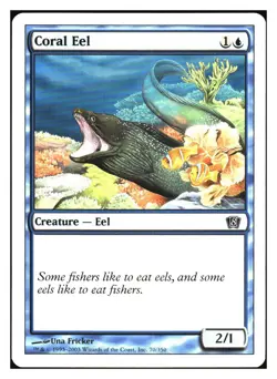 Coral Eel 8th Edition MTG - NM+ Mythic Relics - Image 1