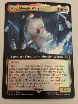 [1x] Mog, Moogle Warrior - Foil - Extended Art Near Mint, English UB: Fin Nm - Image 1