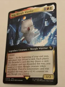 [1x] Mog, Moogle Warrior - Foil - Extended Art Near Mint, English UB: Fin Nm - Image 2