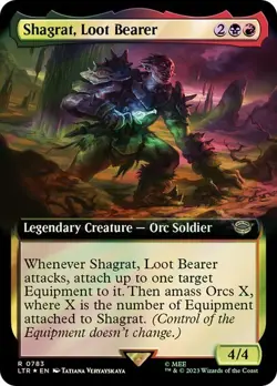 MTG - Shagrat, Loot Bearer - Surge Foil - Ext - Lord of the Rings - Magic - Image 1