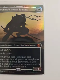 Leonardo, Sewer Samurai (Borderless) Teenage Mutant Ninja Turtles Foil - Image 2