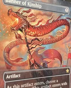 x1 Banner of Kinship FDN Foundations MTG 352 RARE BORDERLESS M/NM 1x - Image 2