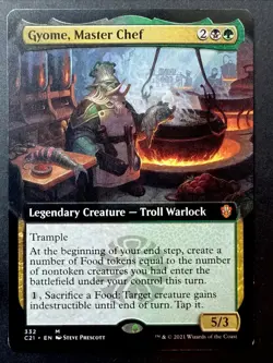 Gyome, Master Chef #332 (Extended Art) Commander 2021 - Magic The Gathering - Image 1
