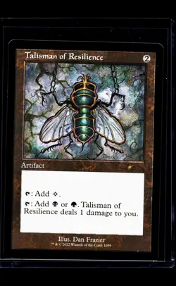 MTG Magic The Gathering SLD Secret Lair Drop Retro Frame Talisman of Resilience - Image 1