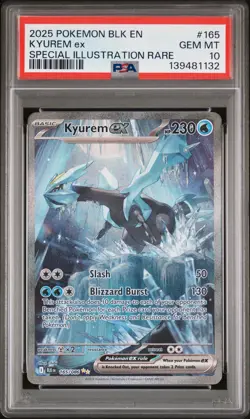 2025 Pokemon Black Bolt Kyurem ex 165 PSA 10 - Image 1