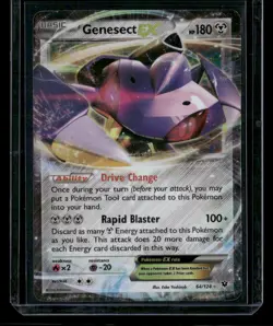 Pokemon XY - Fates Collide 64/124 Genesect EX - LP - Image 1
