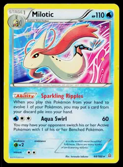 Milotic 44/160 Holo Rare Primal Clash Pokemon Heavily Played - Image 1