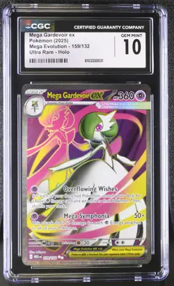 CGC 10 - Mega Gardevoir ex 159/132 Ultra Rare - Pokemon Mega Evolution Base Set - Image 1
