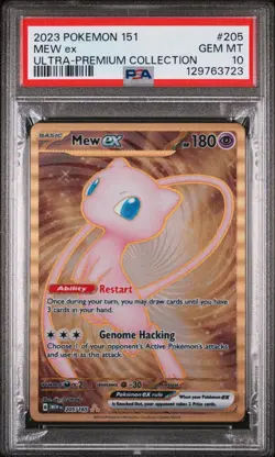 PSA 10 - Mew ex 205/165 METAL Promo - Pokemon 151 Ultra Premium Collection UPC B - Image 1