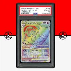 Pokemon PSA 10 Mewtwo VSTAR 084/071 s10b Pokemon GO Japanese - Image 1