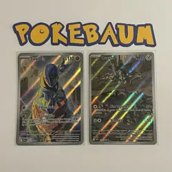 Sawk 130/086 + Durant 150/086 - Sv: White Flare Full Art IR Holo Pokemon Lot x2 - Image 1