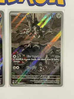Sawk 130/086 + Durant 150/086 - Sv: White Flare Full Art IR Holo Pokemon Lot x2 - Image 3