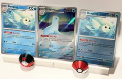 Dewgong Pokemon Card Lot (3) – TCG - Phantasmal Flames, Illustration Rare - Image 2