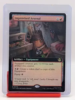 Improvised Arsenal [Extended Art Foil] #270 Magic Teenage Mutant Ninja Turtles - Image 1