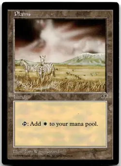 MTG Plains (Zebra) L Mirage LP - Image 1