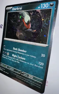 Darkrai 136/197 Pokemon TCG Obsidian Flames Cosmos Holo Rare EN NM 🌀2 SWIRLS🌀 - Image 4