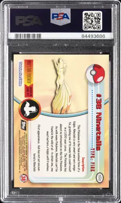 1999 TOPPS POKEMON TV #38 NINETAILS PSA 10 - Image 2