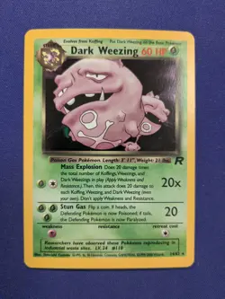 Dark Weezing HOLO (14/82) - NM/LP - Team Rocket set - Vintage Pokemon TCG - Image 1