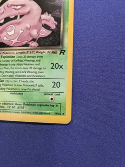 Dark Weezing HOLO (14/82) - NM/LP - Team Rocket set - Vintage Pokemon TCG - Image 4