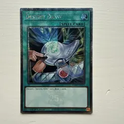Destiny Draw RA03-EN173 Quarter Century Secret Rare YuGiOh! NM - Image 1
