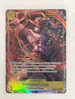 Portgas .D. Ace OP07-119 500 Years in the Future Alt Art Secret Rare Parallel - Image 1