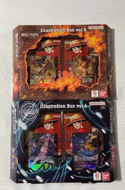 One Piece Illustration Box Vol. 5 and 6 New And Sealed IN HAND - Image 1