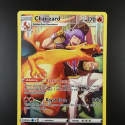 Charizard TG03/TG30 Pokemon Lost Origin Full Art Holo Card - Image 2